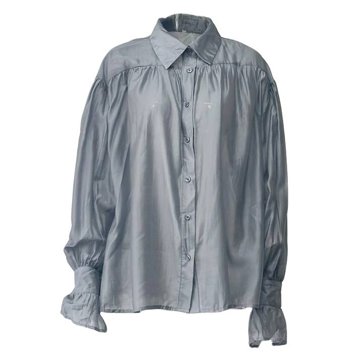 alberalkirk - Wholesale Blouse - Women's - Womens Lyocell Sheer Blouse N5Z0258