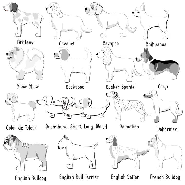 Hoobynoo – Ornamento por atacado – Decoração de Natal de Cachorro em Madeira3