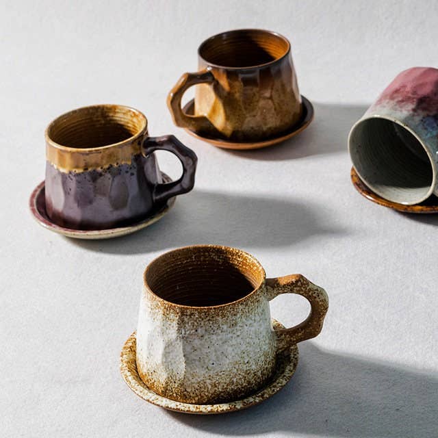 Gohobi - Wholesale Coffee Mug - Gohobi Handmade stoneware Coffee cup and saucer Japanese mug
