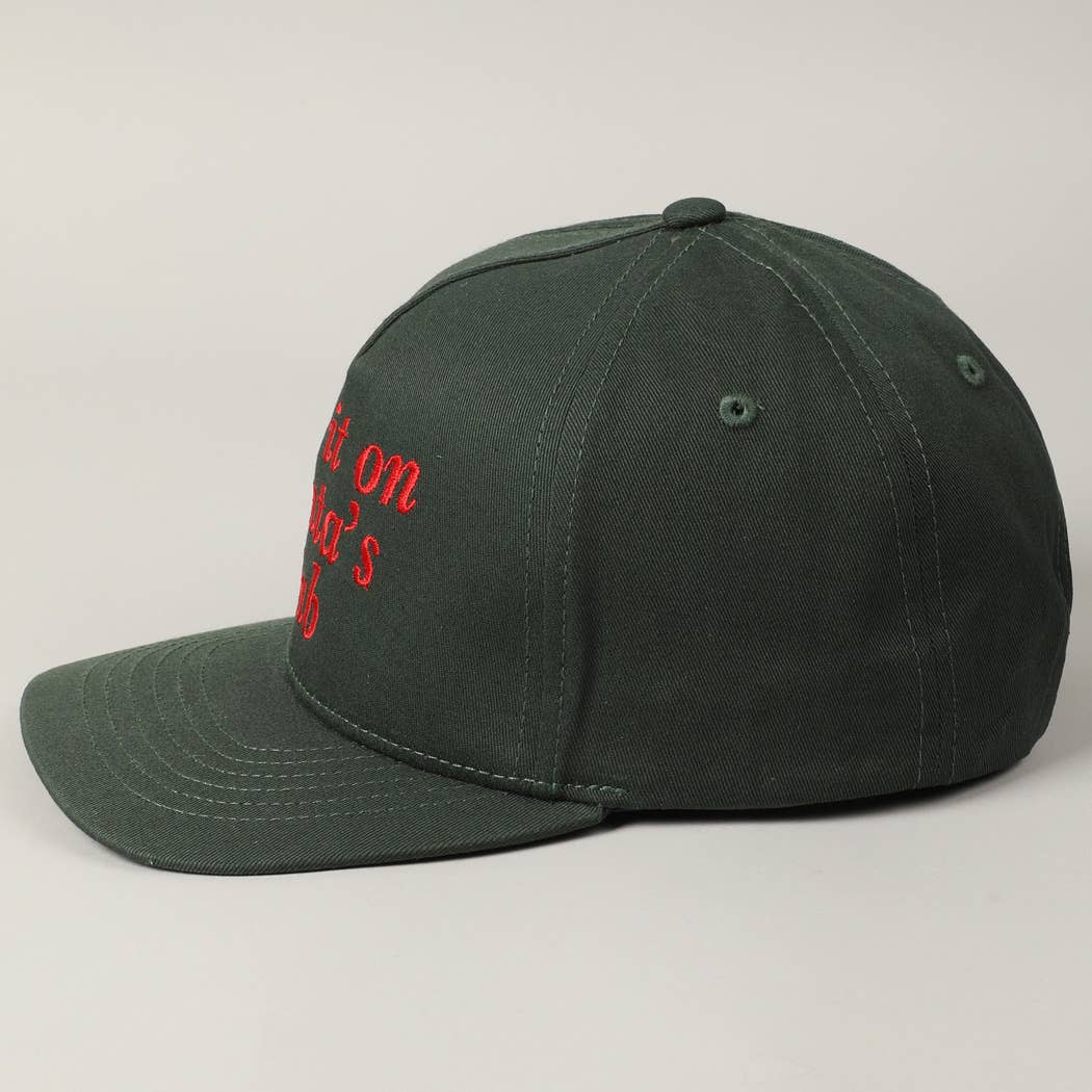 Fashion City - Wholesale Baseball Cap - Unisex - put it on santa's tab Text Embroidery Trucker Hat13