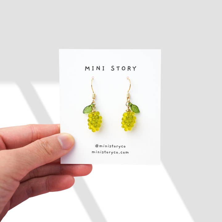 Grape Dangle Earrings for wholesale by Mini Story Co