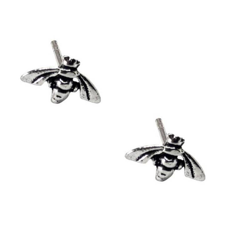 Silver Jewellery Cavern Wholesale - Wholesale Stud/Post Earrings - Beautiful 925 Silver Dainty Bee Studs (USA-DDP)0