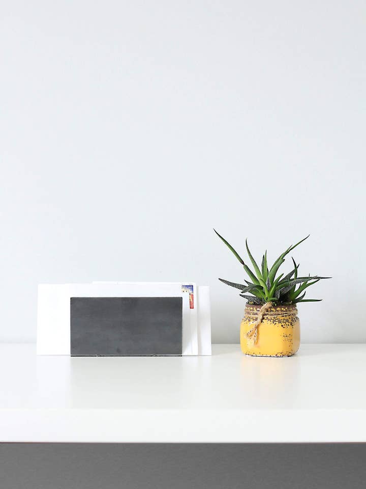 Minimal Metal Mail Organizer for wholesale by Highland Ridge | Handmade Home Decor