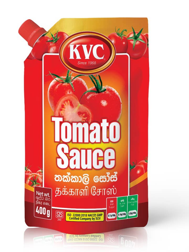 KVC Tomato Sauce Pouch - 400g for wholesale by KVC