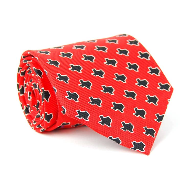 Texas Gameday Tie: Red for wholesale by Southern Proper