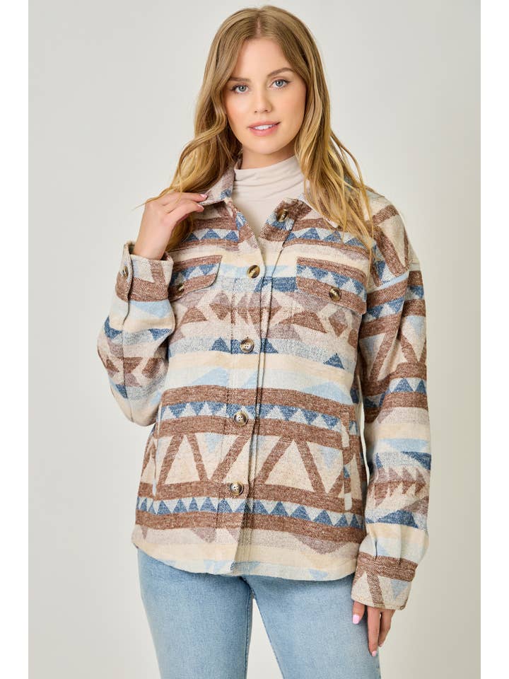 Mystree - Wholesale Shirt Jacket/Shacket - Women's - 61173 Aztec Shirt Jacket8