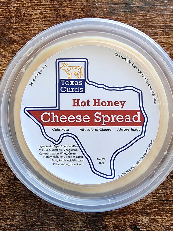 Hot Honey Cheese Spread for wholesale by Texas Curds