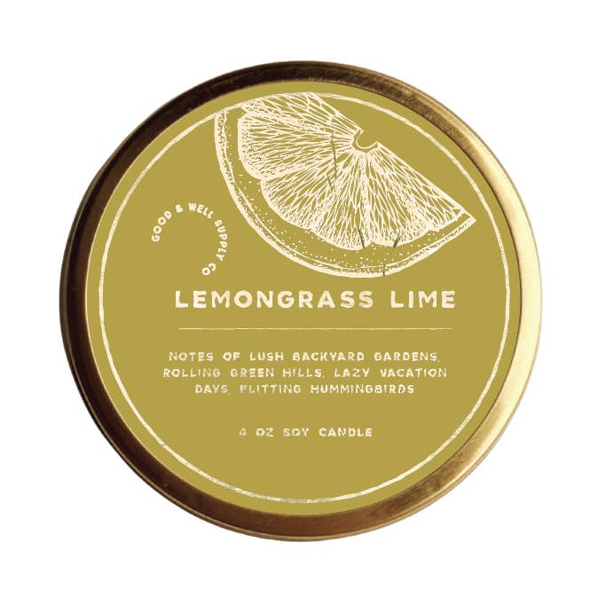 Lemongrass Lime Candle for wholesale by Good & Well Supply Co.