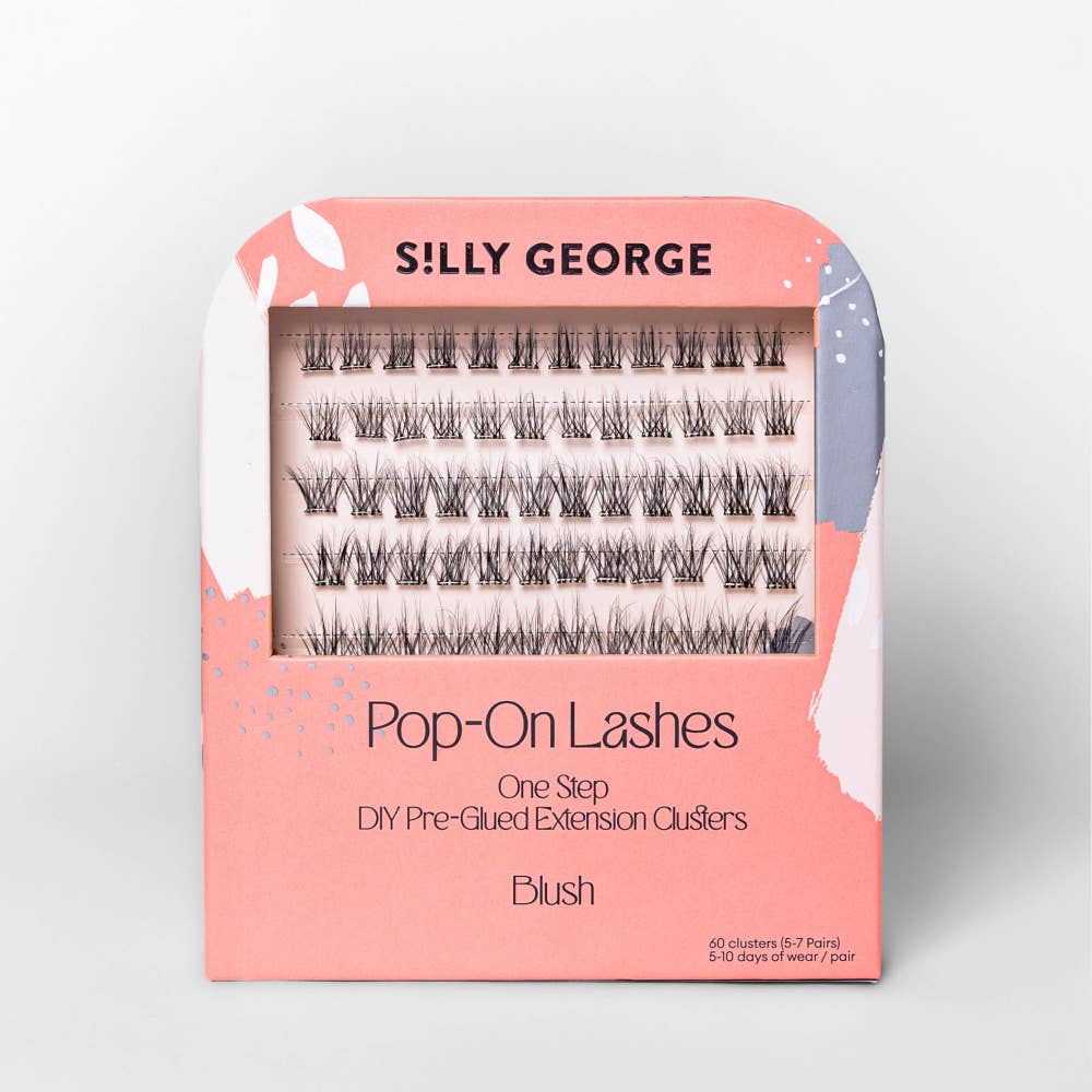 Silly George - Wholesale False/Fake Eyelashes - Pop-On Lashes - Blush Black