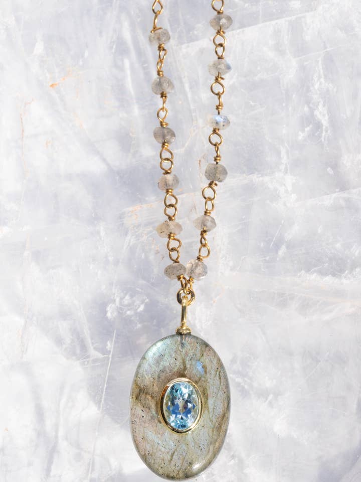 AMULETT-HALSKETTE - LABRADORIT für den Großhandel von Native Gem