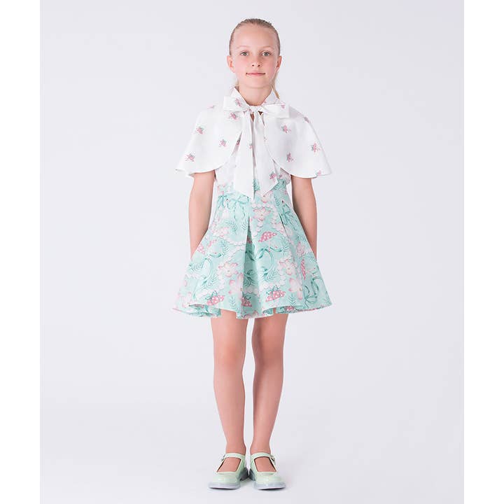 Ensemble Fille Cape Perle Cygne | 2 Pièces pour la vente par Mama Luma