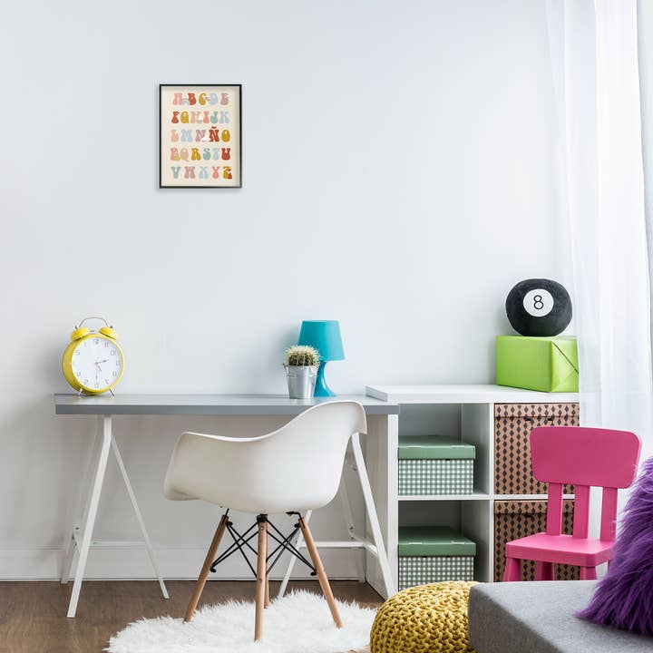 Stupell Industries - Wholesale Wall Decor - Kids & Baby - Alfabeto Ilustrado Infantil Framed Giclee Art1