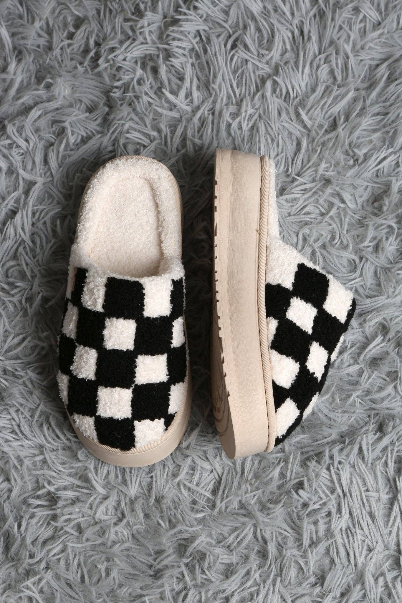 MiMi Wholesale - Wholesale Slippers - Women's - JCL6124 Super Lux Checker Platform Slippers11