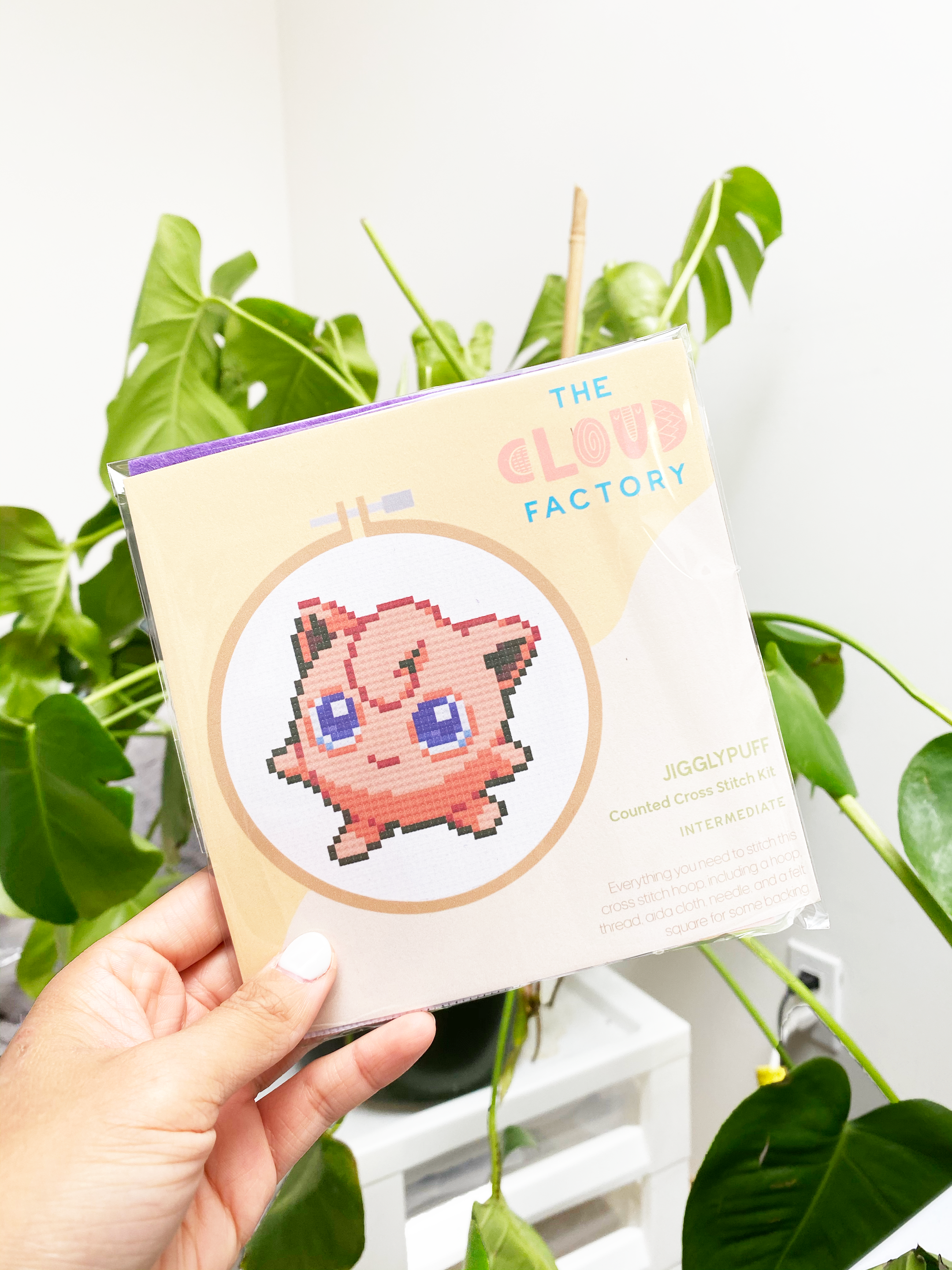 TheCloudFactory – Großhandel Kreuzstich-/Stickzubehör – Jigglypuff - DIY Kreuzstich-Set2