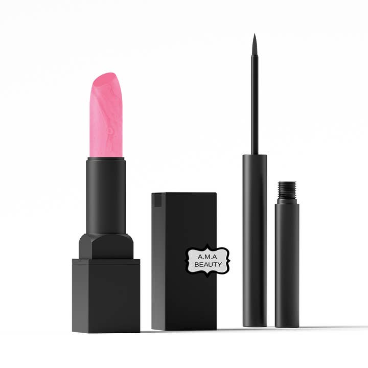 Pacote de batom e delineador Drive Him Crazy por atacado de A.M.A BEAUTY COSMETICS