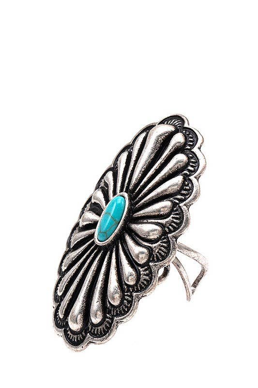 Andrea Bijoux - Venta al por mayor Anillos grandes/de cóctel - BRAZALETE OVALADO CON DETALLES DE GEMAS OVALADAS0