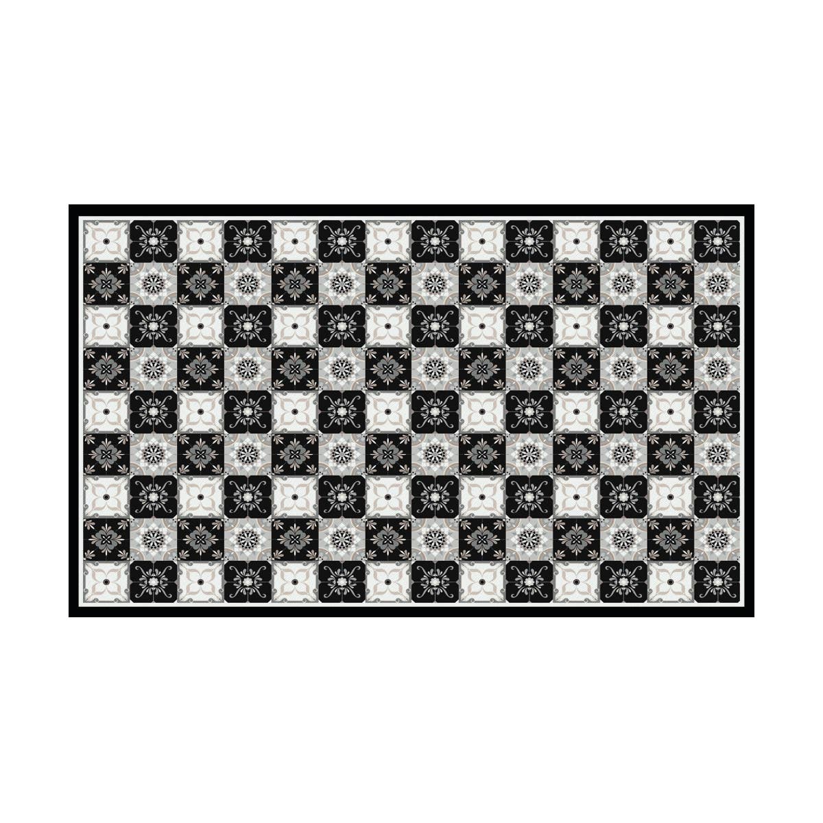 Davanti/Vía Deco Home - Vente Tapis de sol - Carreau de sol en vinyle Carreau gris classique1
