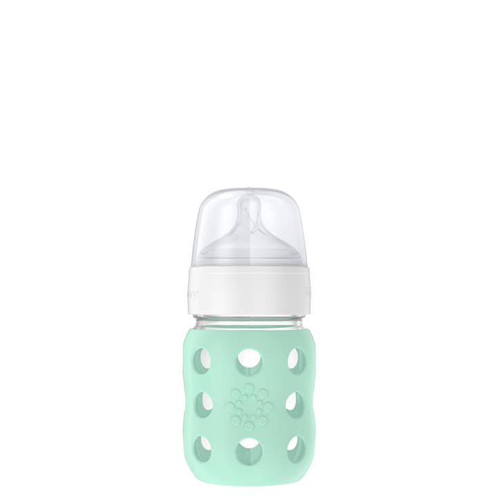8oz Glass Baby Bottle Stage 2 Nipple, Stopper, Cap for wholesale by Lifefactory
