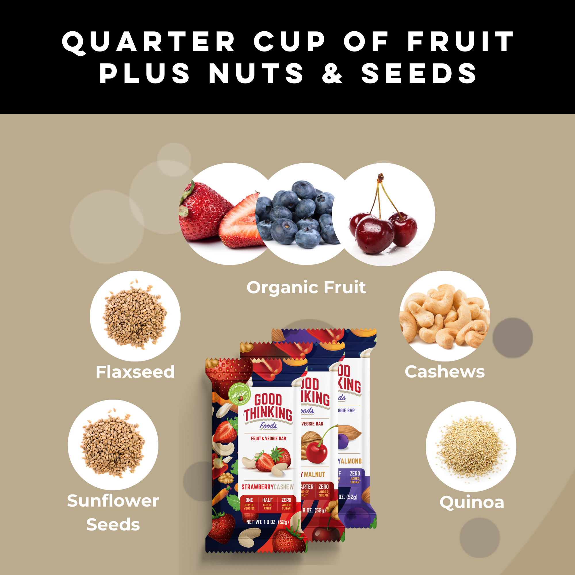 Good Thinking Foods – wholesale Snacksbar – Blandad Förpackning (Låda med 12) GROSSIST6