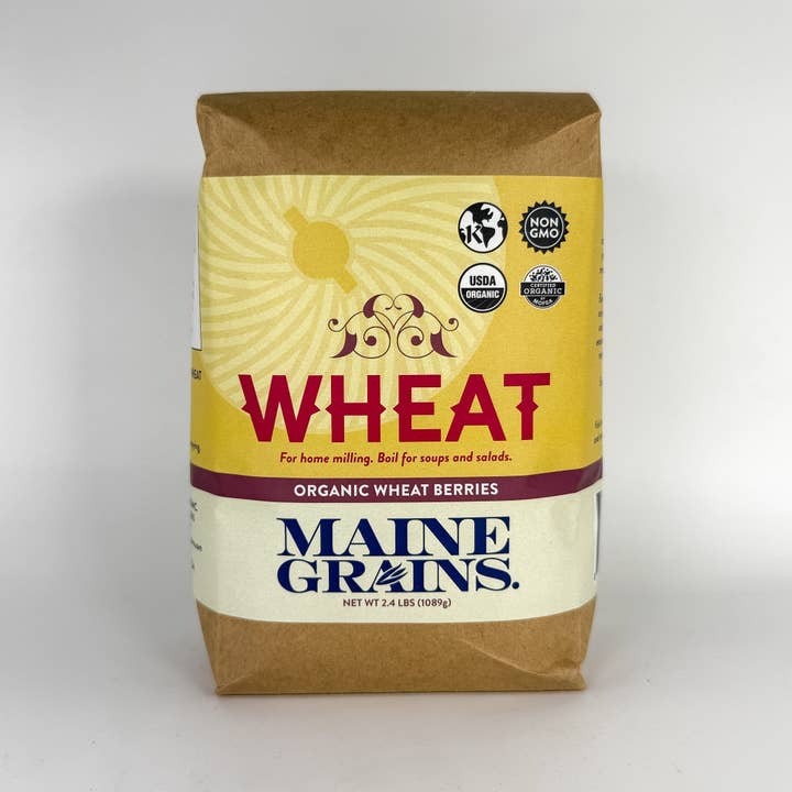 Maine Grains - Wholesale Whole Grains - Organic Wheat Berries /6x2.4#