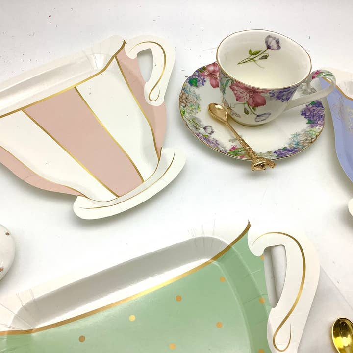 All Little Cute Things - Wholesale Disposable plate - Vintage Teacup Shaped Plates for Tea Party Plates6