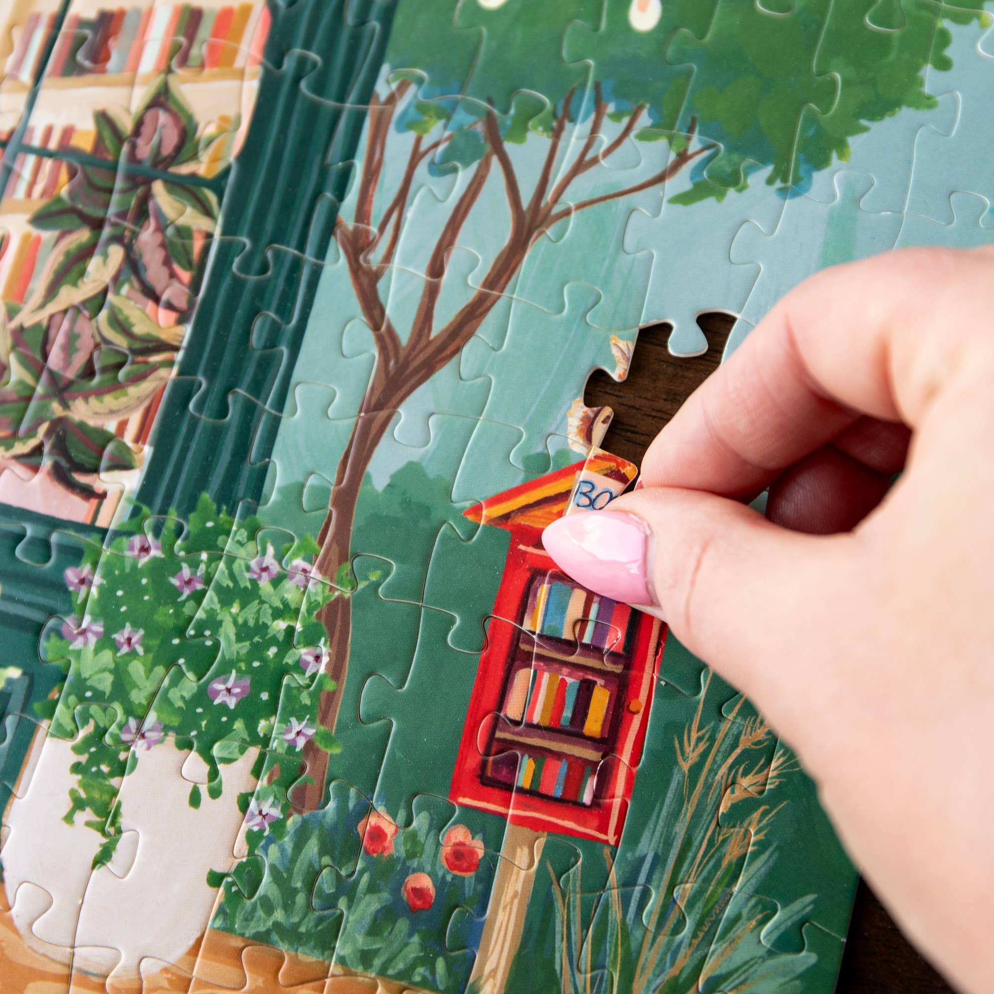 1canoe2 | One Canoe Two Paper Co. - Wholesale Puzzle - Adult - Bookworm Bookshop - 400 Piece Panoramic Jigsaw Puzzle6