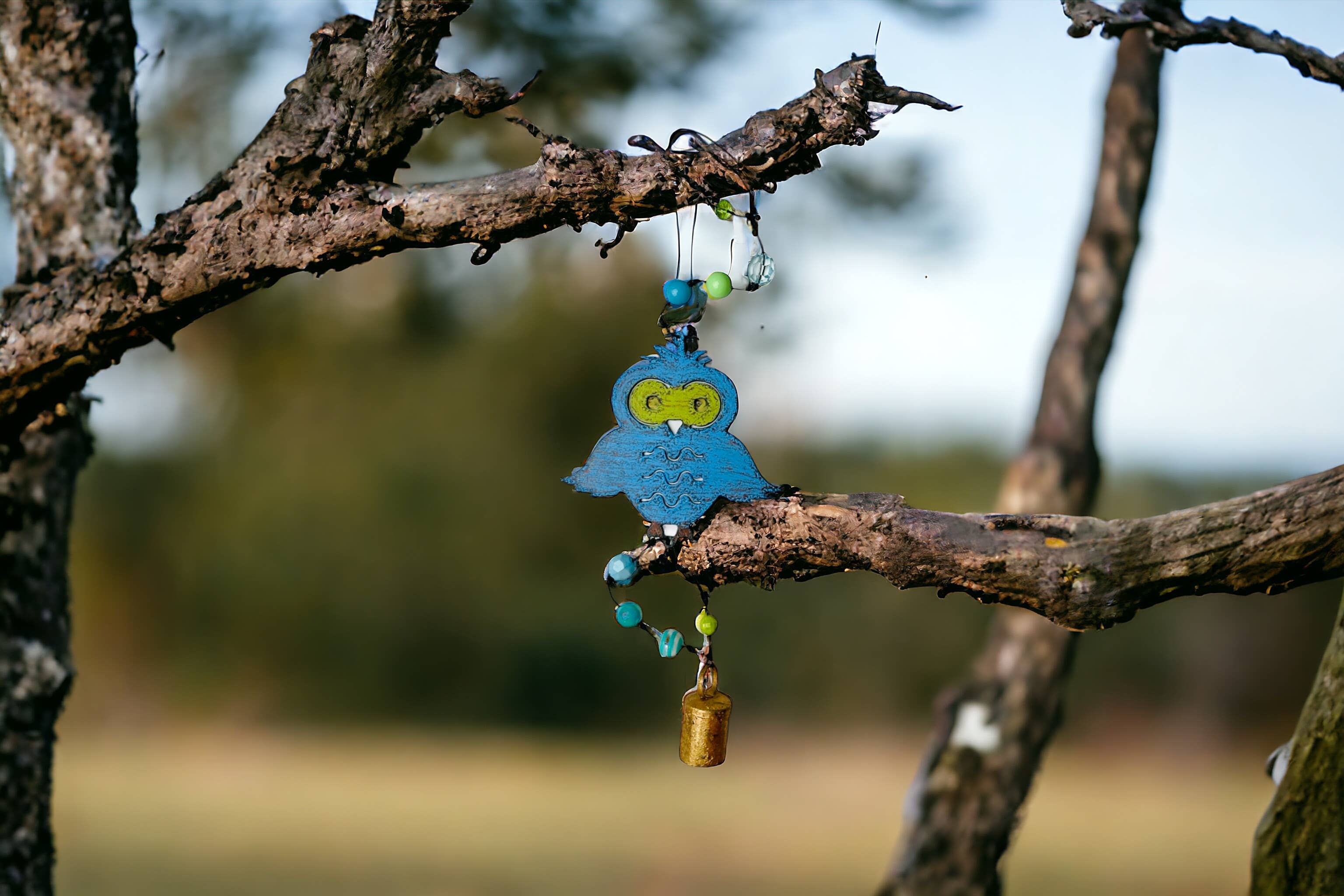Whimsies - Wholesale Wind Chime - Owl wind chimes Nana bell mobile lodge garden yard decor eco0