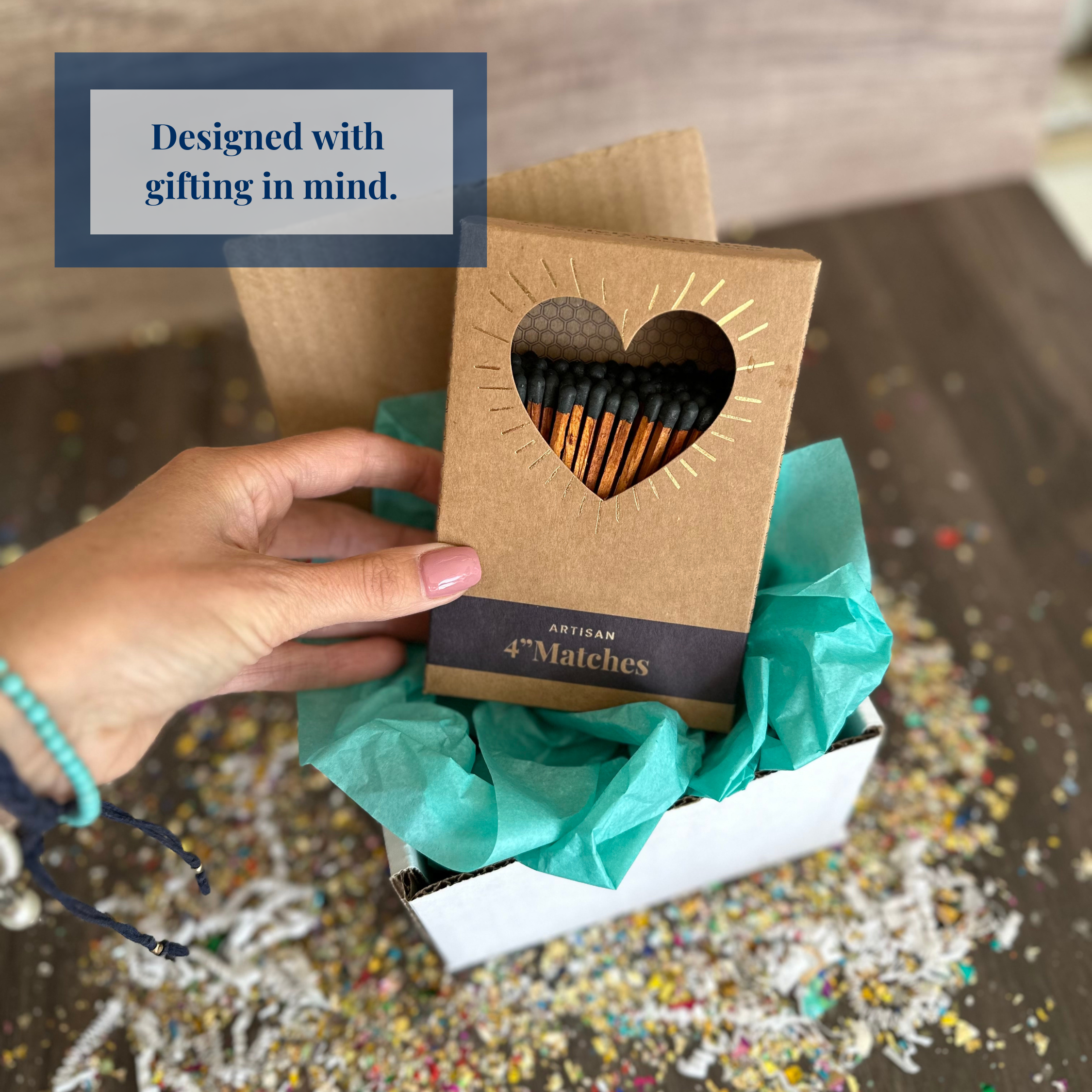 Thankful Greetings - Wholesale Matches - 4" Refill Matches - Colors of Your Choice + Striker Stickers29