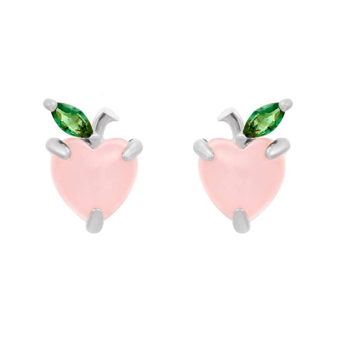 Girls Crew - Wholesale Stud/Post Earrings - Peach Studs