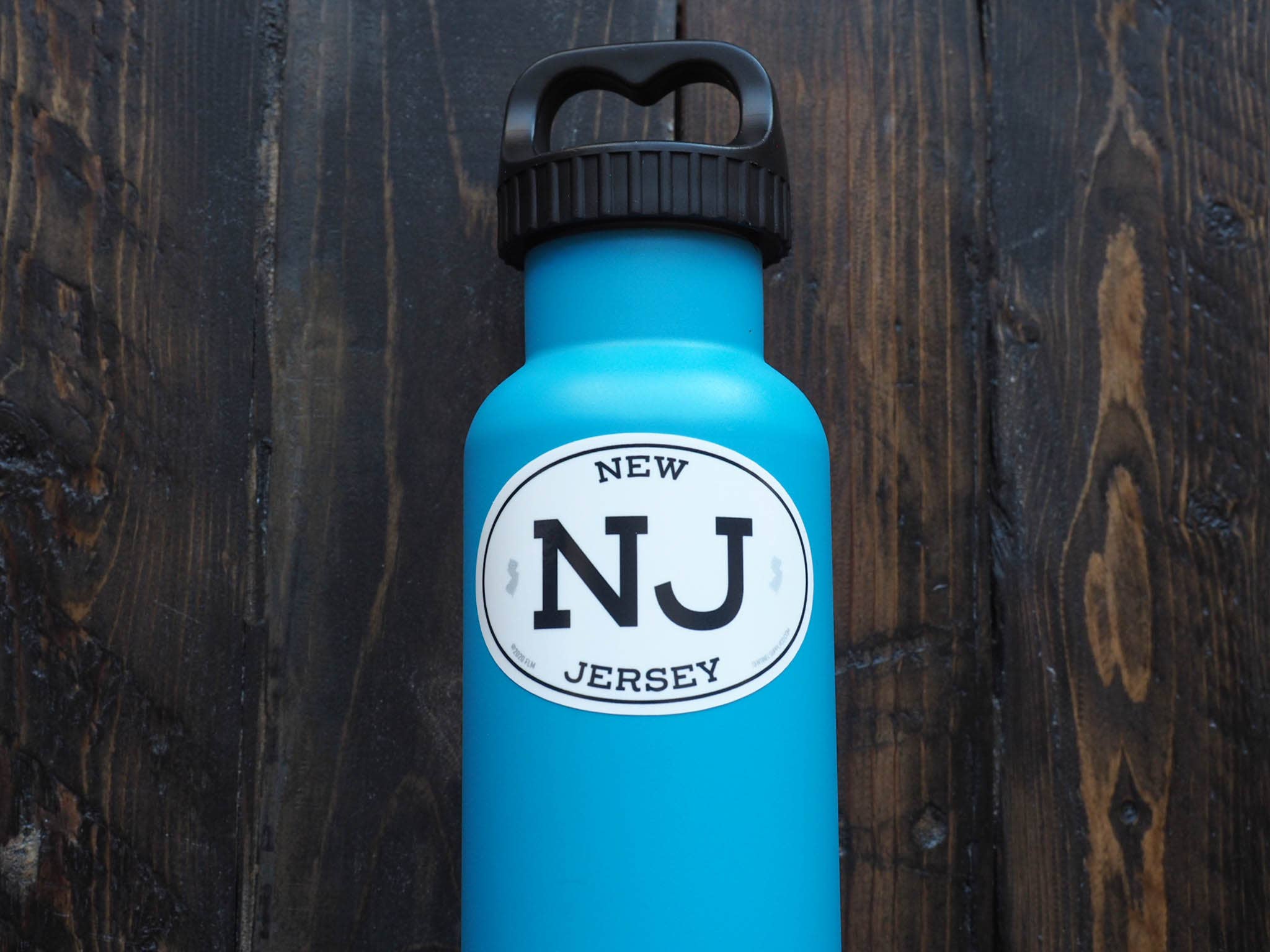 Sentinel Supply - Wholesale Sticker - White Oval New Jersey Bumper Stickers - 3" & 4" NJ Decals3