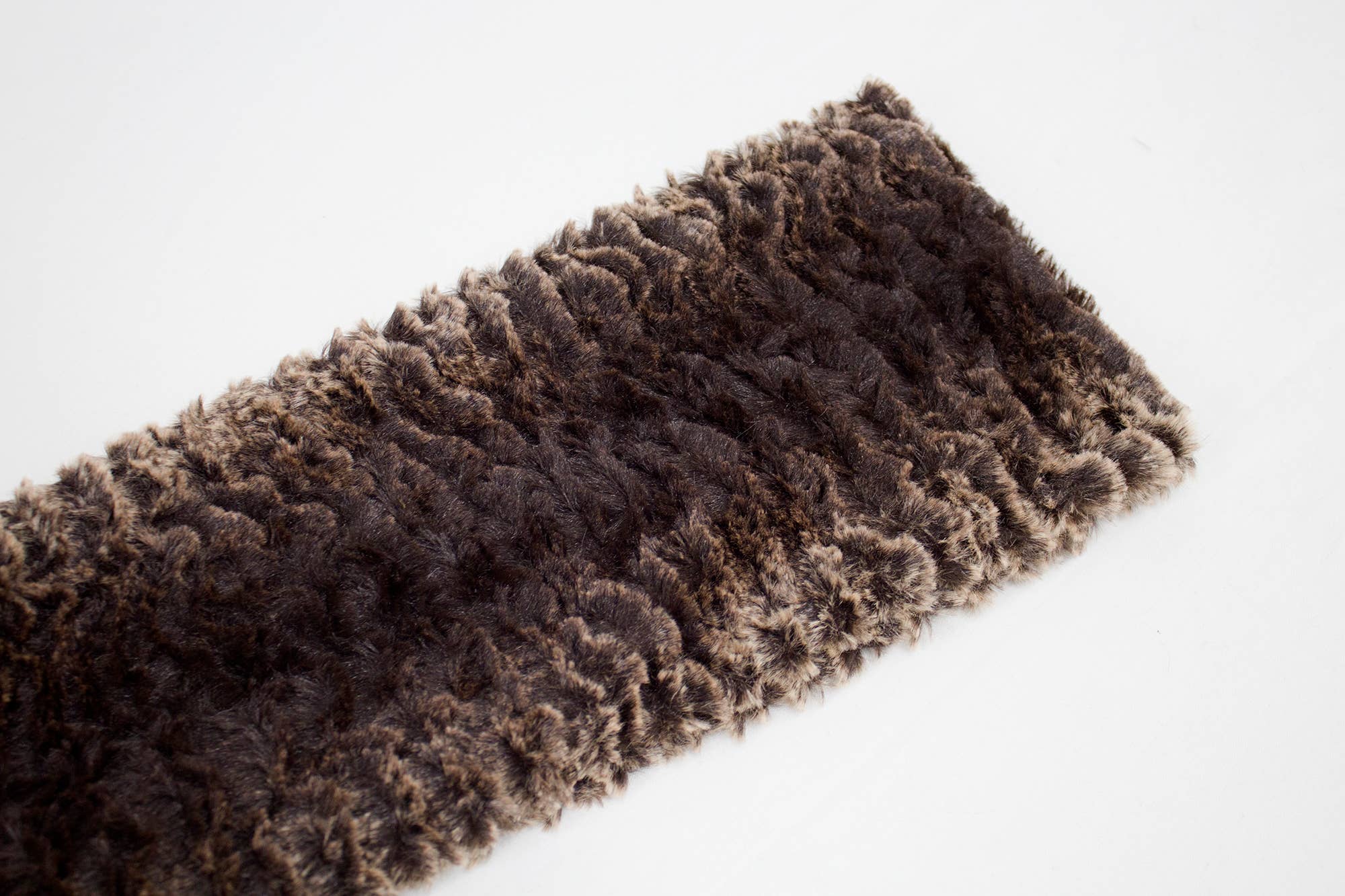 Fennco Styles - Wholesale Scarf - Women's - Brown Vegan Mink Faux Fur Infinity Scarf 2