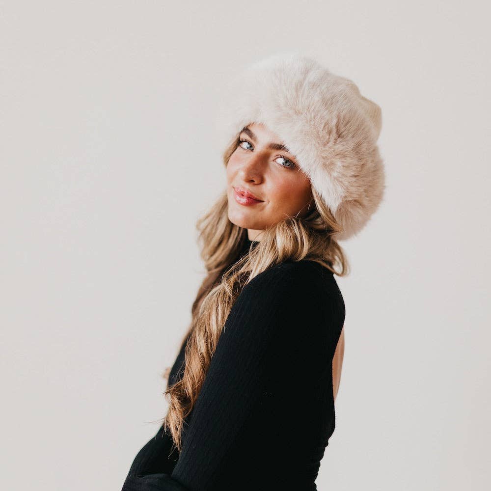 Pretty Simple - Wholesale Fur/Faux Fur Coat - Women's - Noelle Faux Fur Hat Wholesale2