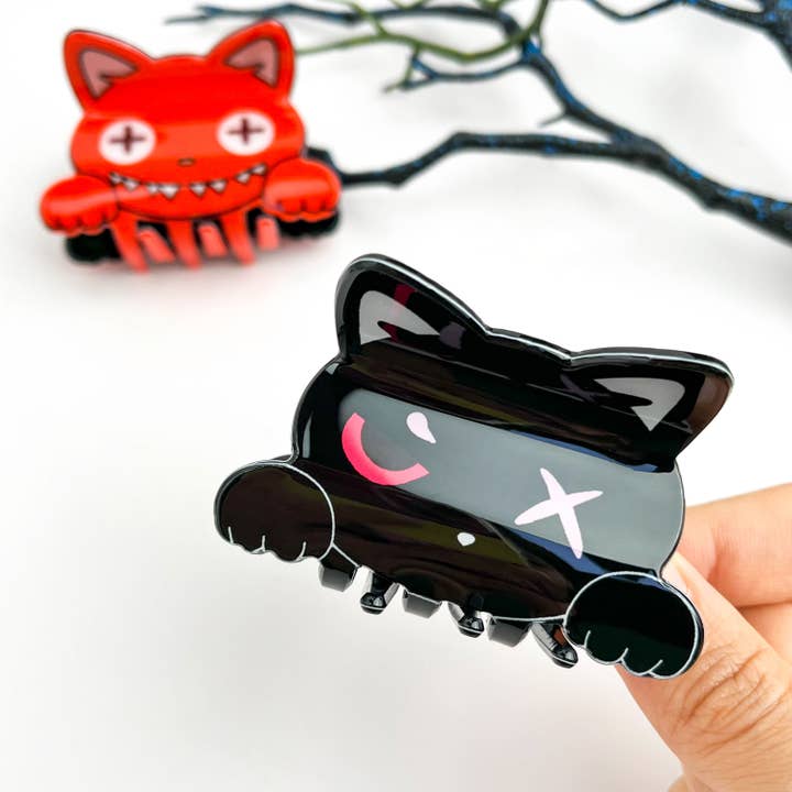 mildstyles - Wholesale Hair Clip - Women's - 😼 Cool Cat Head Acrylic Claw Clip – Cute & Quirky Style8