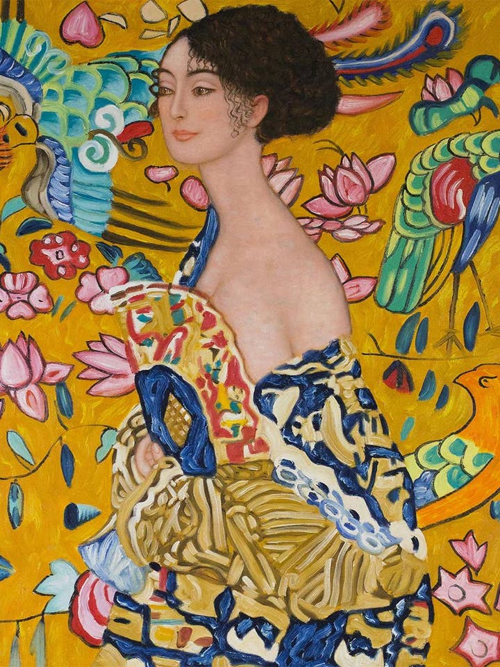 Signora con Ventaglio Fortolkning for engroshandel hos La Pastiche