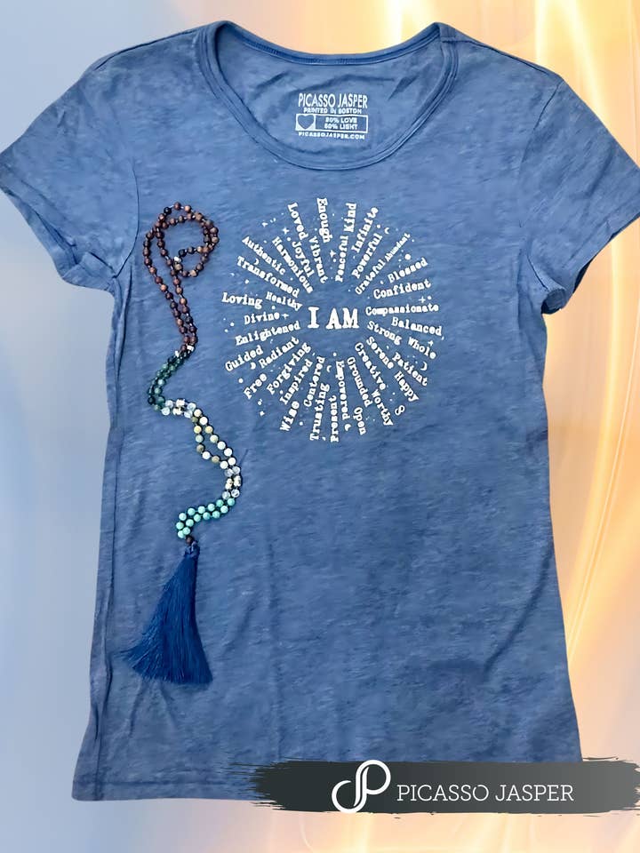 Picasso Jasper - Wholesale Screen Printed T-Shirt - Women's - Last Ones! I AM: Vintage Vibe, Eco Tee