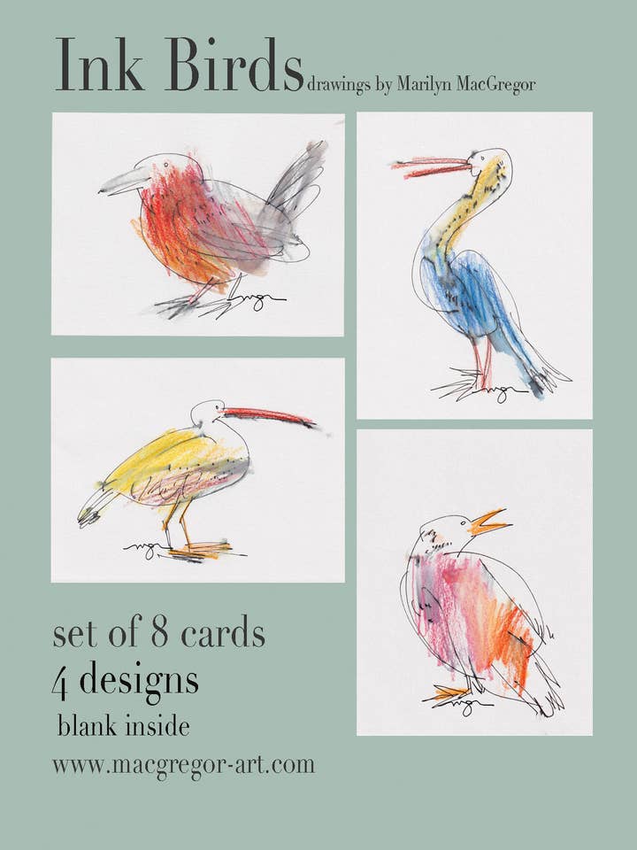 Ink Birds Set de cartes de note Vert mixte pour la vente par MACGREGOR-ART