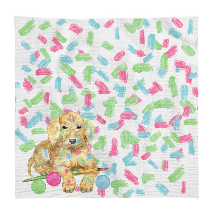 Swaddle pour chien Pink Artist pour la vente par French Graffiti