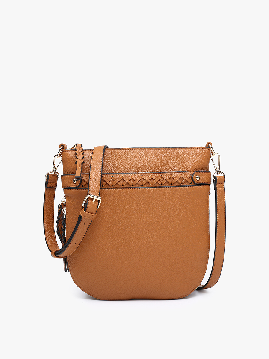 Jen & Co. - Wholesale Crossbody Bag - Women's - M2466 Esther Whipstitch Trim Round Crossbody1
