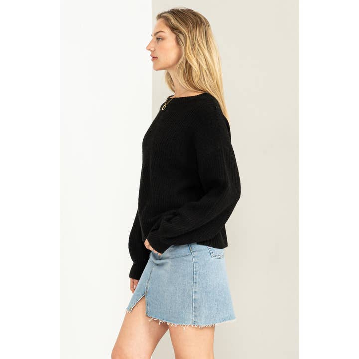 HYFVE - Wholesale Knit Sweater - Women's - DZ23F042-Crew Neck Sweater