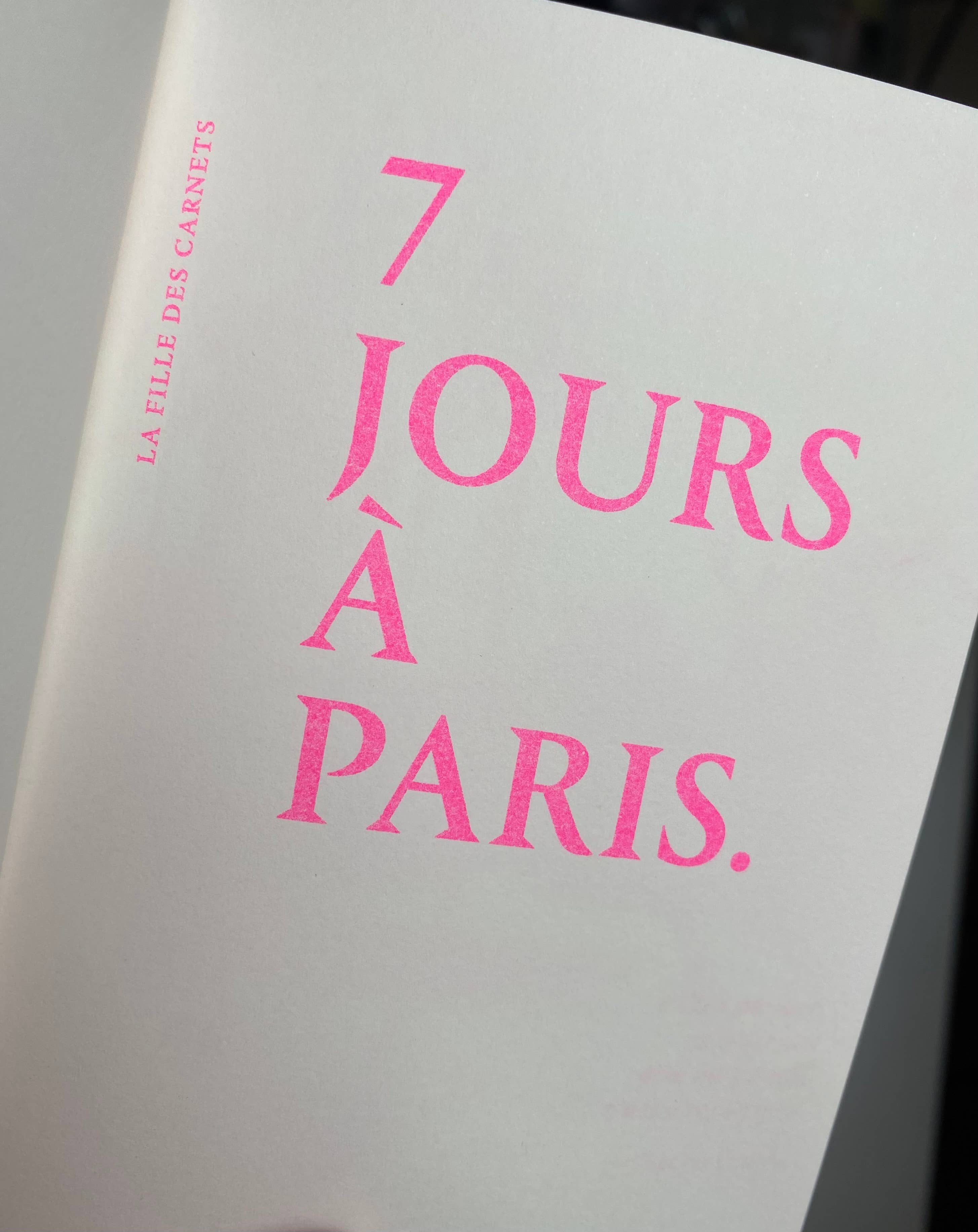 La Fille des Carnets - Wholesale Journal/Diary - 7 Days in Paris - French Version1