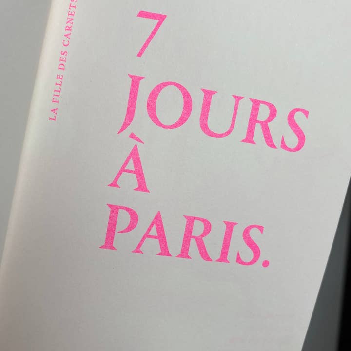 La Fille des Carnets - Wholesale Journal/Diary - 7 Days in Paris - French Version1