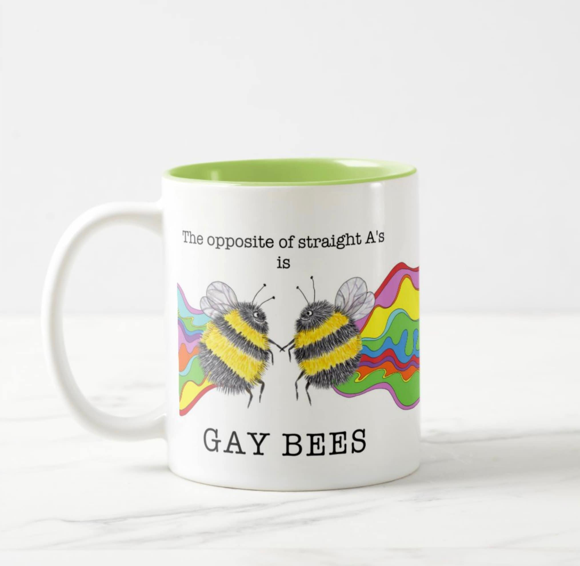 Lemon Zesty - Vendita all'ingrosso Tazza - Tazza «The Opposite of Straight A's Is Gay Bees»12
