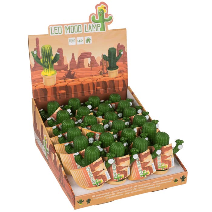 Out of the blue KG – wholesale Night light – LED Mood lamp, Cactus, 8 x 12 cm,