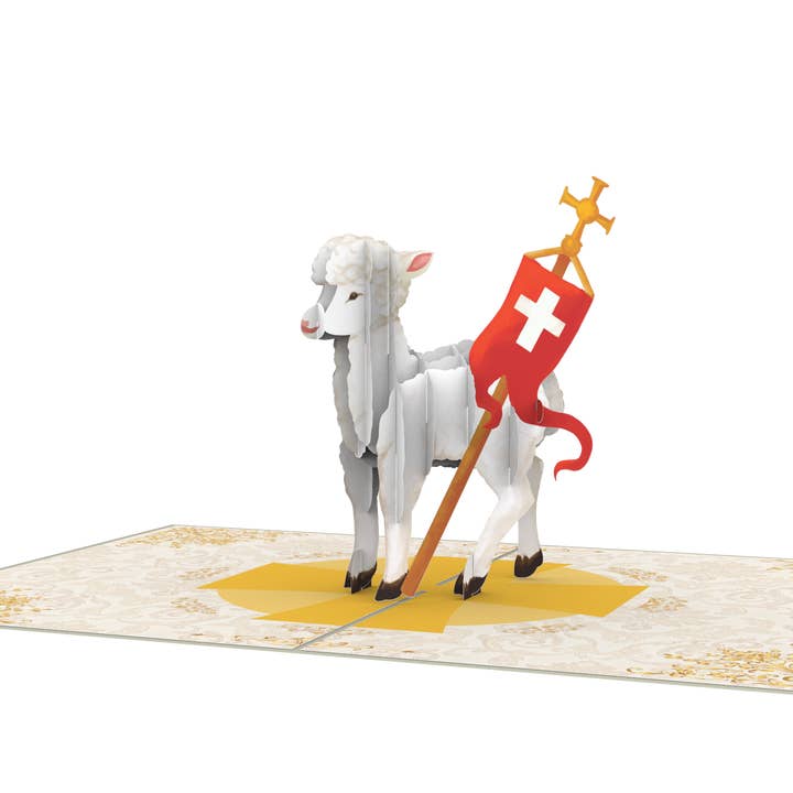 Unipop Cards, LLC - Wholesale Everyday Greeting Card - Holy Lamb Pop Up Card - Christmas pop up card10