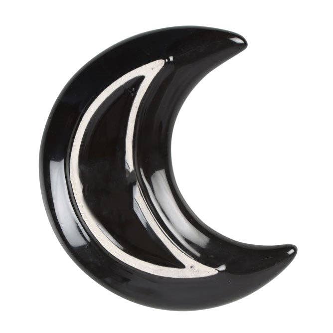 Something Different Wholesale - Wholesale Jewelry Dish - Crescent Moon Dark Forest Print Trinket Dish3