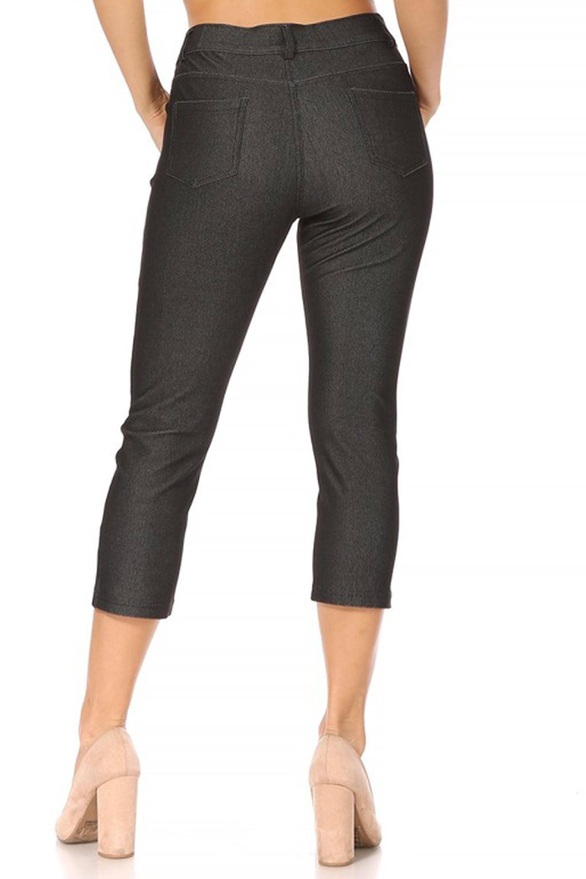 MOA COLLECTION - Wholesale Pants - Women's - Women's Casual Comfy Slim Pocket Jeggings Capri Pants2