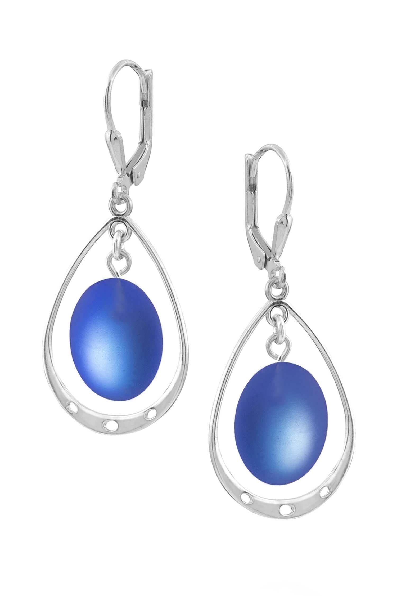 LeightWorks - Vente Boucles d'oreilles pendantes - Boucles d'oreilles ovales avec boucle1