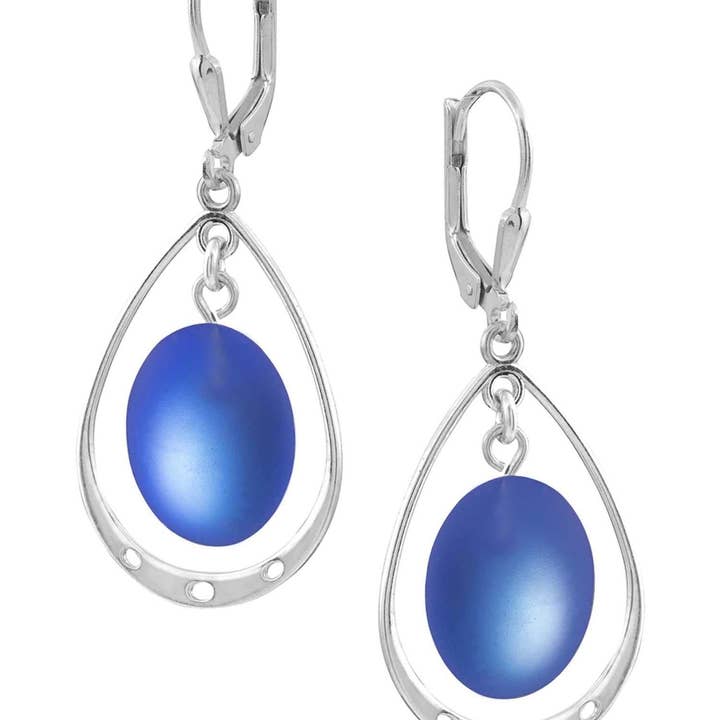 LeightWorks - Vente Boucles d'oreilles pendantes - Boucles d'oreilles ovales avec boucle1