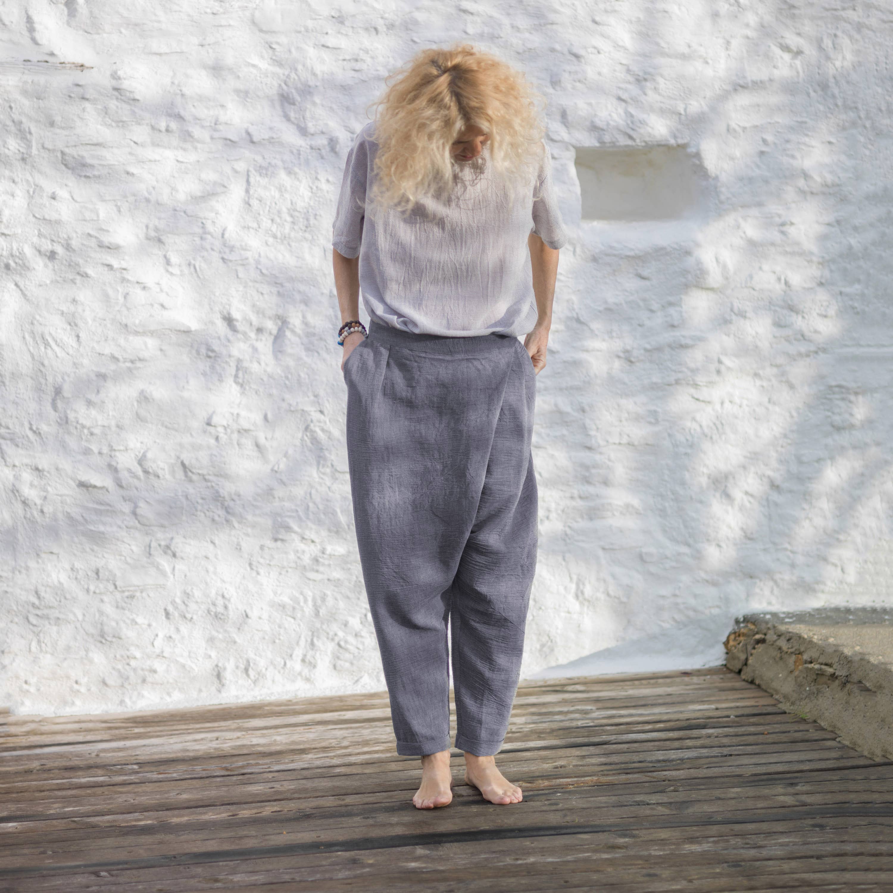 loom.ist - Vendita all'ingrosso Pantalone - Donna - Pantaloni Sile Fold Over3