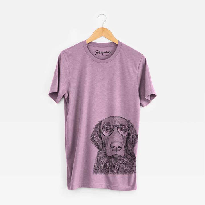 Inkopious - Wholesale Screen Printed T-Shirt - Women's - Pippin the Flat Coated Retriever - Bella Canvas Unisex Crewneck9